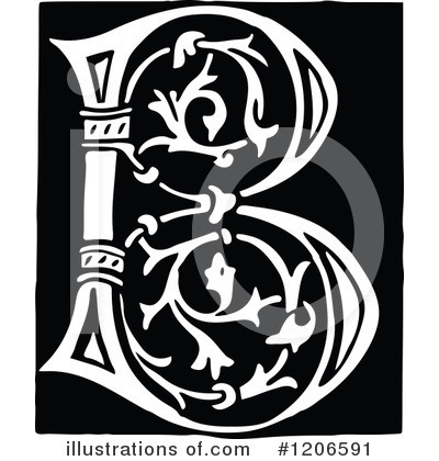 Royalty-Free (RF) Alphabet Clipart Illustration by Prawny Vintage - Stock Sample #1206591