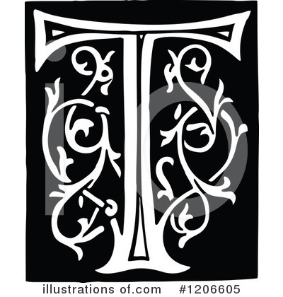 Royalty-Free (RF) Alphabet Clipart Illustration by Prawny Vintage - Stock Sample #1206605