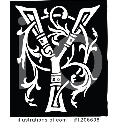 Royalty-Free (RF) Alphabet Clipart Illustration by Prawny Vintage - Stock Sample #1206608