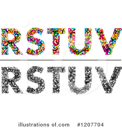 Royalty-Free (RF) Alphabet Clipart Illustration by Vector Tradition SM - Stock Sample #1207704