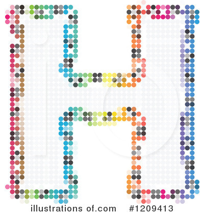 Pixelated Letter Clipart #1209413 by Andrei Marincas
