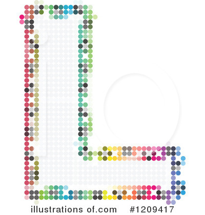 Pixelated Letter Clipart #1209417 by Andrei Marincas