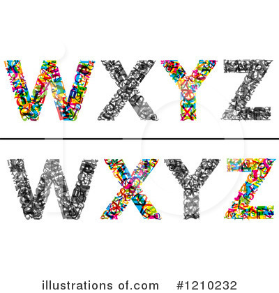 Royalty-Free (RF) Alphabet Clipart Illustration by Vector Tradition SM - Stock Sample #1210232