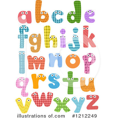 Royalty-Free (RF) Alphabet Clipart Illustration by BNP Design Studio - Stock Sample #1212249
