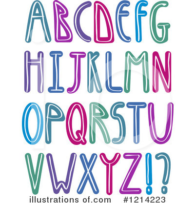 Royalty-Free (RF) Alphabet Clipart Illustration by yayayoyo - Stock Sample #1214223