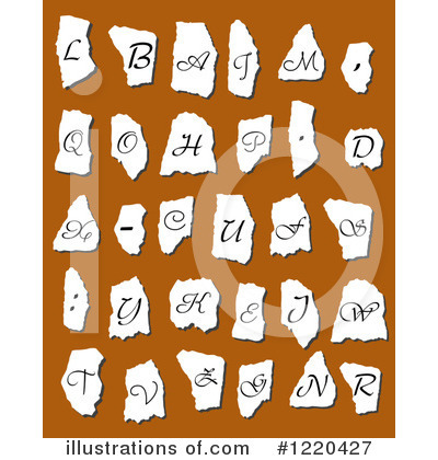 Royalty-Free (RF) Alphabet Clipart Illustration by Vector Tradition SM - Stock Sample #1220427