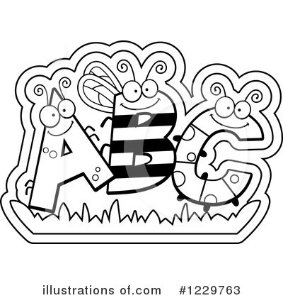 Royalty-Free (RF) Alphabet Clipart Illustration by Cory Thoman - Stock Sample #1229763