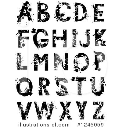 Royalty-Free (RF) Alphabet Clipart Illustration by BNP Design Studio - Stock Sample #1245059