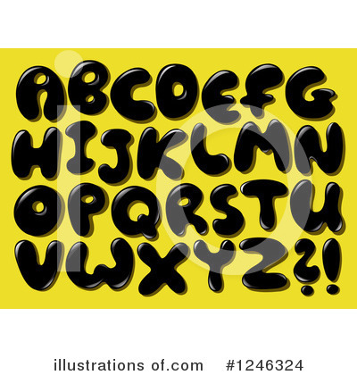 Royalty-Free (RF) Alphabet Clipart Illustration by yayayoyo - Stock Sample #1246324