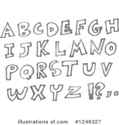 Royalty-Free (RF) Alphabet Clipart Illustration by yayayoyo - Stock Sample #1246327