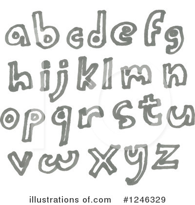 Royalty-Free (RF) Alphabet Clipart Illustration by yayayoyo - Stock Sample #1246329
