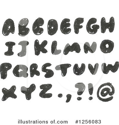 Royalty-Free (RF) Alphabet Clipart Illustration by yayayoyo - Stock Sample #1256083