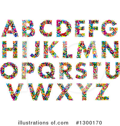 Royalty-Free (RF) Alphabet Clipart Illustration by Vector Tradition SM - Stock Sample #1300170