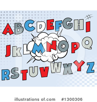 Royalty-Free (RF) Alphabet Clipart Illustration by Pushkin - Stock Sample #1300306