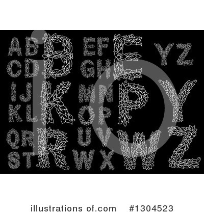Royalty-Free (RF) Alphabet Clipart Illustration by Vector Tradition SM - Stock Sample #1304523
