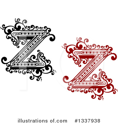 Royalty-Free (RF) Alphabet Clipart Illustration by Vector Tradition SM - Stock Sample #1337938