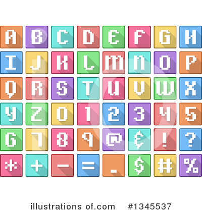 Royalty-Free (RF) Alphabet Clipart Illustration by Liron Peer - Stock Sample #1345537