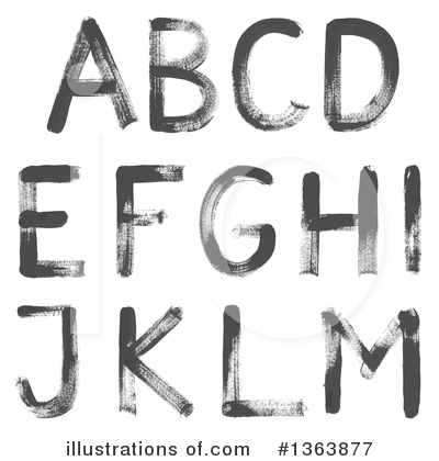 Royalty-Free (RF) Alphabet Clipart Illustration by vectorace - Stock Sample #1363877