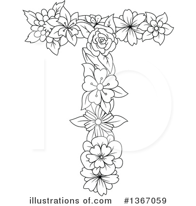 Letter T Clipart #1367059 by Vector Tradition SM
