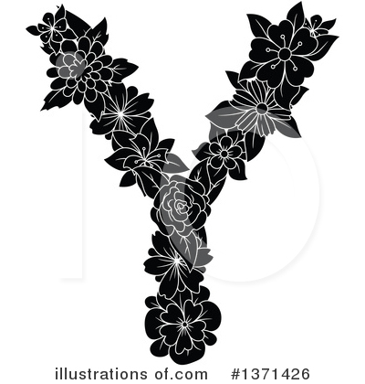 Floral Letter Clipart #1371426 by Vector Tradition SM