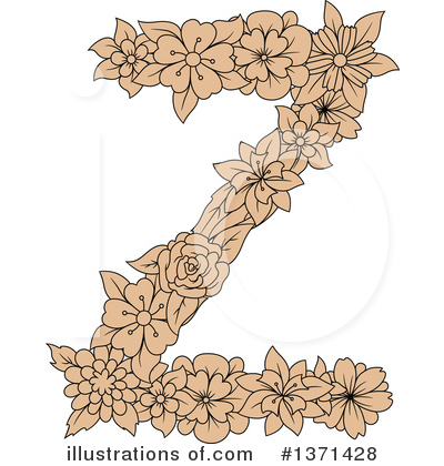 Floral Letter Clipart #1371428 by Vector Tradition SM