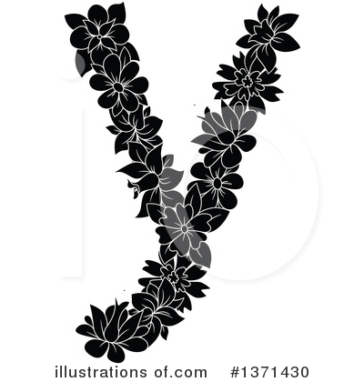Floral Letter Clipart #1371430 by Vector Tradition SM