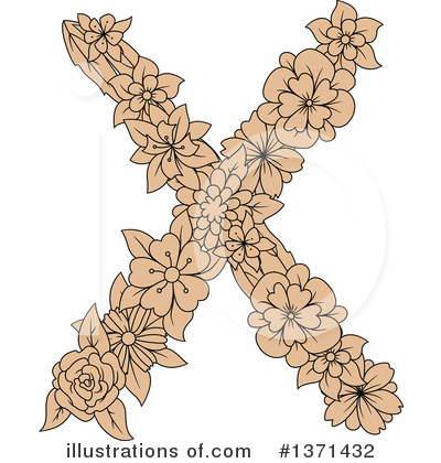 Floral Letter Clipart #1371432 by Vector Tradition SM