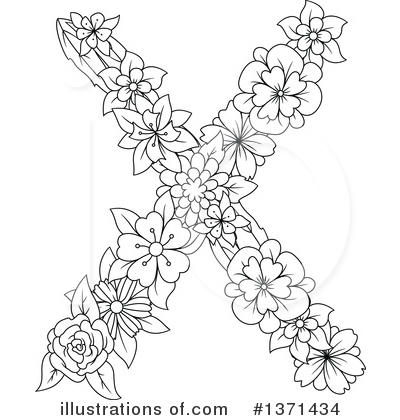 Floral Letter Clipart #1371434 by Vector Tradition SM