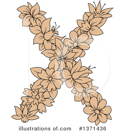 Floral Letter Clipart #1371436 by Vector Tradition SM