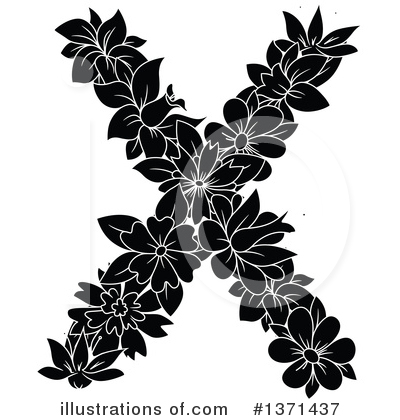 Floral Letter Clipart #1371437 by Vector Tradition SM