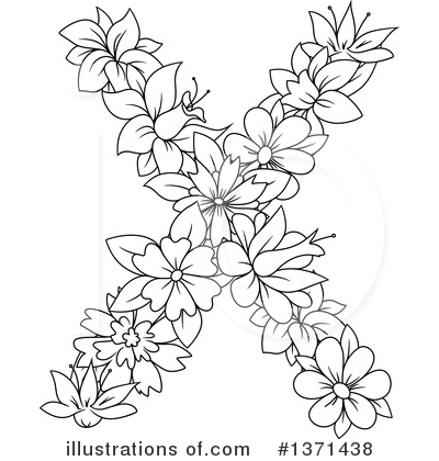 Floral Letter Clipart #1371438 by Vector Tradition SM