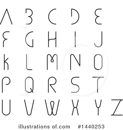 Royalty-Free (RF) Alphabet Clipart Illustration by ColorMagic - Stock Sample #1440253