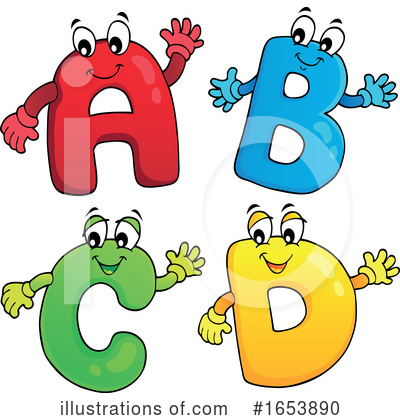 Royalty-Free (RF) Alphabet Clipart Illustration by visekart - Stock Sample #1653890
