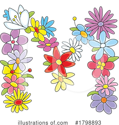 Floral Letter Clipart #1798893 by Alex Bannykh