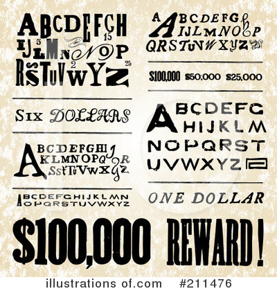 Royalty-Free (RF) Alphabet Clipart Illustration by BestVector - Stock Sample #211476