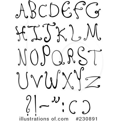 Royalty-Free (RF) Alphabet Clipart Illustration by yayayoyo - Stock Sample #230891