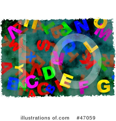 Royalty-Free (RF) Alphabet Clipart Illustration by Prawny - Stock Sample #47059