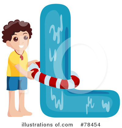 Royalty-Free (RF) Alphabet Kid Letter Clipart Illustration by BNP Design Studio - Stock Sample #78454