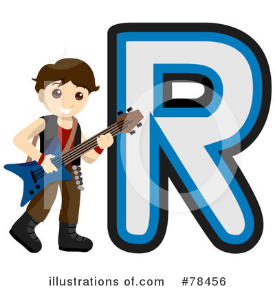 Royalty-Free (RF) Alphabet Kid Letter Clipart Illustration by BNP Design Studio - Stock Sample #78456