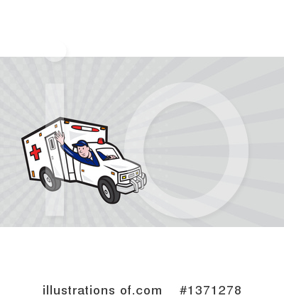 Royalty-Free (RF) Ambulance Clipart Illustration by patrimonio - Stock Sample #1371278
