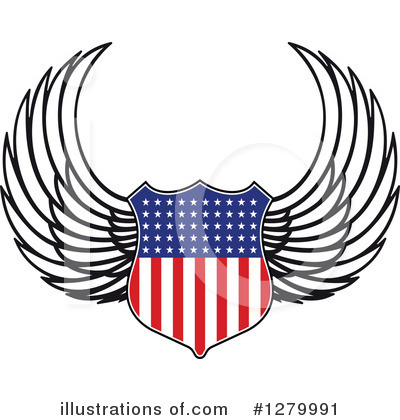 Winged Shield Clipart #1279991 by Vector Tradition SM