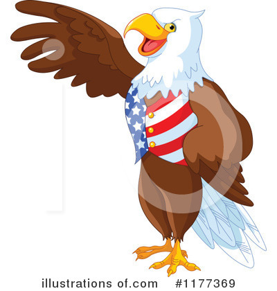 Royalty-Free (RF) American Eagle Clipart Illustration by Pushkin - Stock Sample #1177369