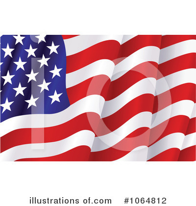 Royalty-Free (RF) American Flag Clipart Illustration by Vector Tradition SM - Stock Sample #1064812