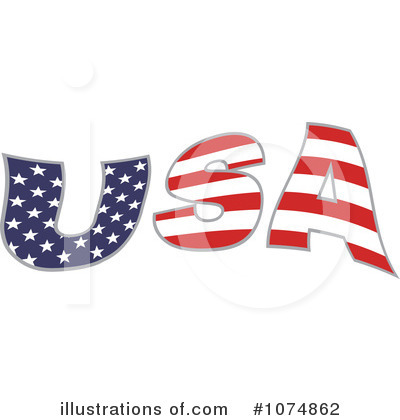 Royalty-Free (RF) American Flag Clipart Illustration by Prawny - Stock Sample #1074862