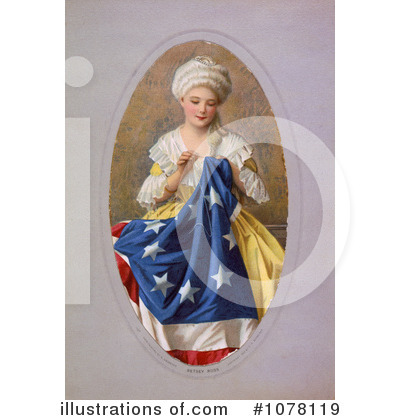 Royalty-Free (RF) American Flag Clipart Illustration by JVPD - Stock Sample #1078119