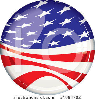 Royalty-Free (RF) American Flag Clipart Illustration by michaeltravers - Stock Sample #1094702