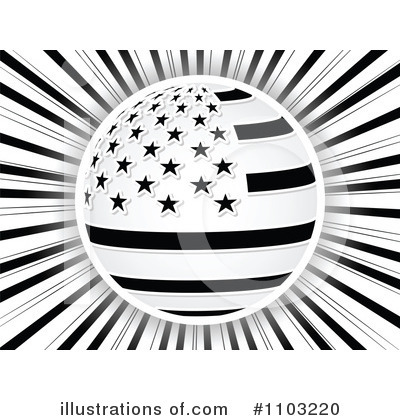 Royalty-Free (RF) American Flag Clipart Illustration by Andrei Marincas - Stock Sample #1103220