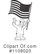American Flag Clipart #1108020 by Lal Perera