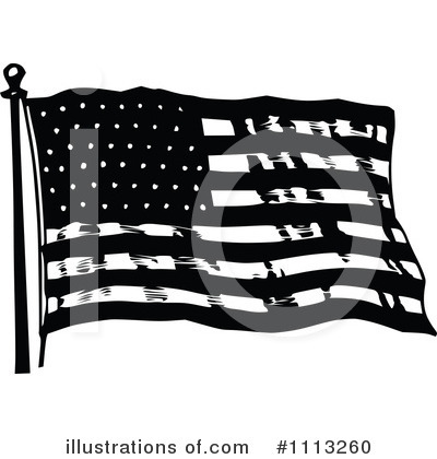 Royalty-Free (RF) American Flag Clipart Illustration by Prawny Vintage - Stock Sample #1113260