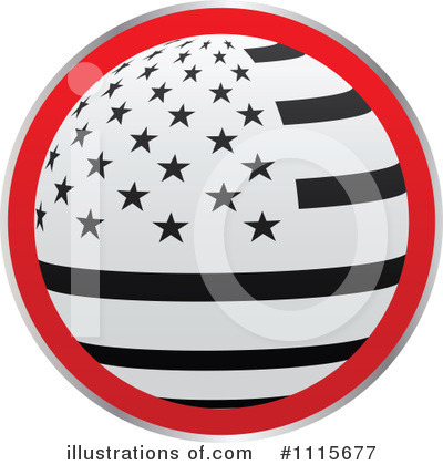 American Flag Clipart #1115677 by Andrei Marincas